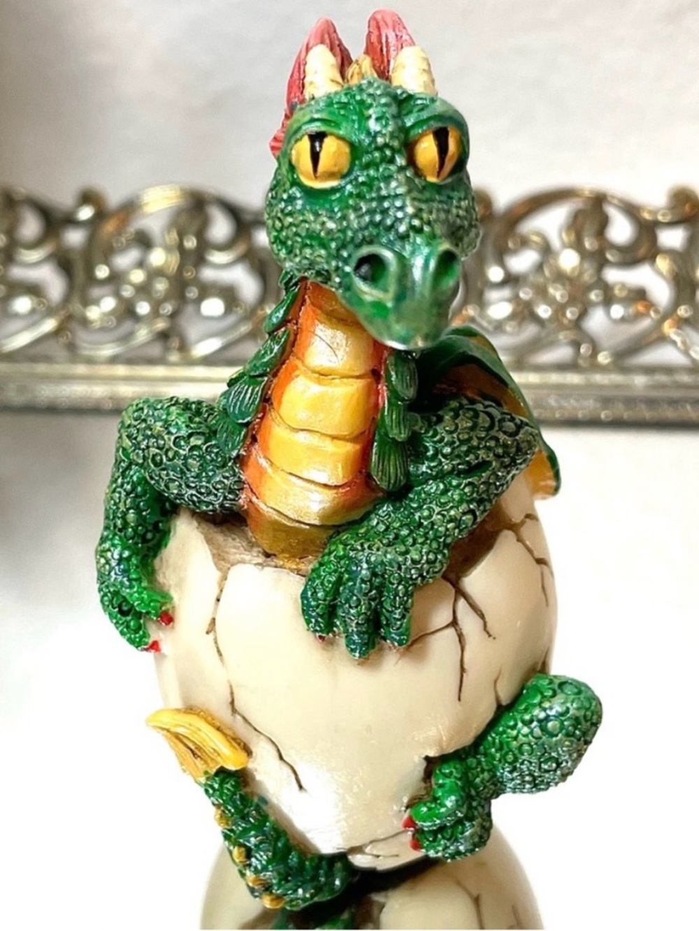 ☀️2/$20 1997 “Dragon Hatching” Resin Hand-Painted Miniature | Fantasy | D&D